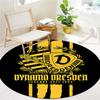 Круглый ковер SG Dynamo Dresden, Ковер для гостиной, спальни, дивана, игровой комнаты, Нескользящий коврик для пола
