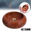 1Pcs Rosewood Incense Burner Stick Holder Bowl Shape Censer Home Decoration