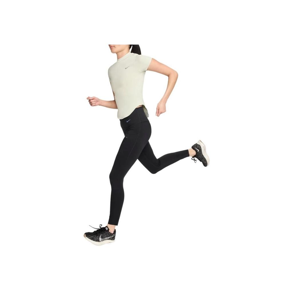 Nike Solid Color Round Neck Slim Fit Short Sleeve Breathable T-Shirt Women Tops Light-Green FN2582-394