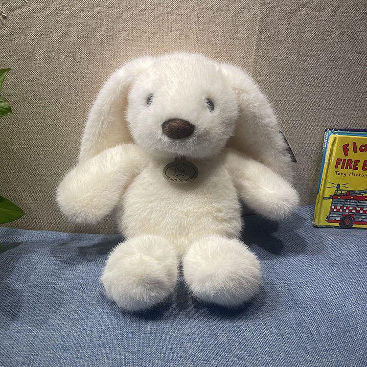 Cute Bunny Plush Toy Soft Long Ear Rabbit Stuffed Animal Comfort Doll Birthday Gift for Kids Pink