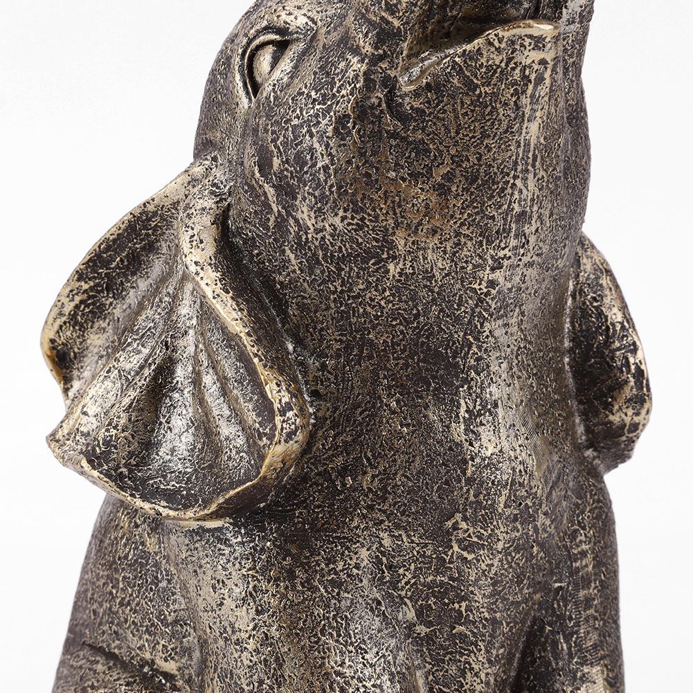 EY # Солнечная мини-скульптура слона водонепроницаемый светильник для декора сада и двора (Элефа