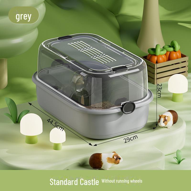 Прозрачная панорамная клетка для хомяков — просторная роскошная вилла для небольших домашних животных