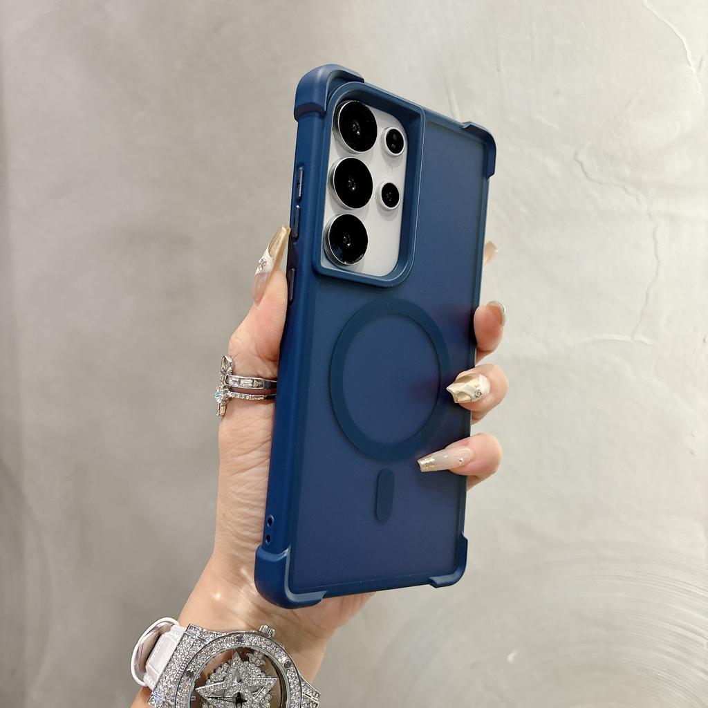 Чехол-бампер для мобильного телефона Samsung S11/S11/S11ULTRA с защитой от падения по углам, магнитный, с ощущением кожи, сильная магнитная защита S11U