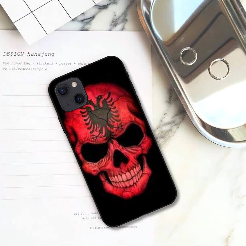 Чехол для телефона RUICHI с флагом Албании для iPhone 11 12 Mini 13 Pro XS Max X 8 7 6s Plus 5 SE XR Shell