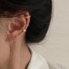Zircon Korean Ear Clip: No Piercing, French-Style Fairy Earrings
