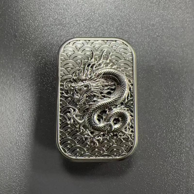 Fidget Mechanical Slider Infinite Position Magnetic Push Card Paragraph Haptic Coin Metal Edc Sensory Anti Stress Relief Toy Men