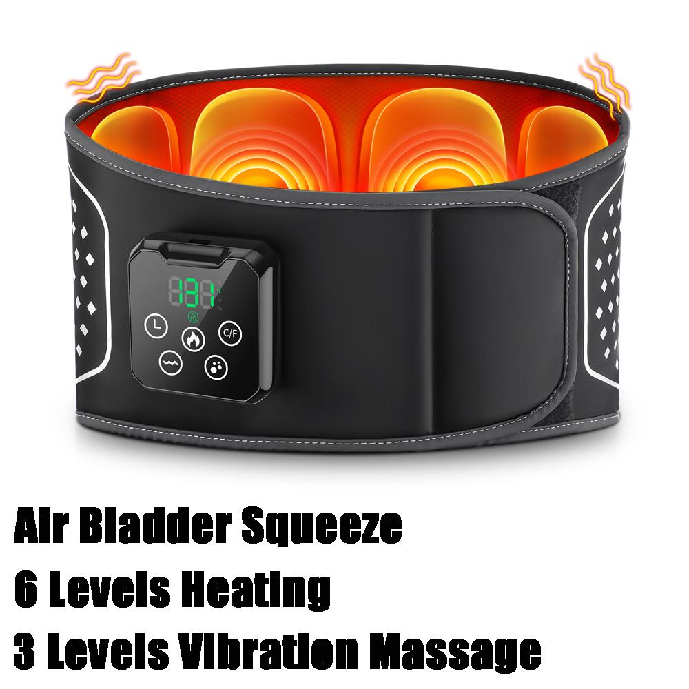 Красный Свет Нагрев Пояс Массажный Беспроводной Горячий Компресс Вибрация Массажер для Спины Поясничная Поддержка Защита Живота Согреватель для Матки