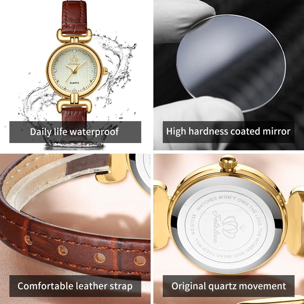FATELOVE 905 Womens Watch Original Elegant Fashion Small Quartz Watch For Ladies Waterproof Luminous With Box Reloj Mujer