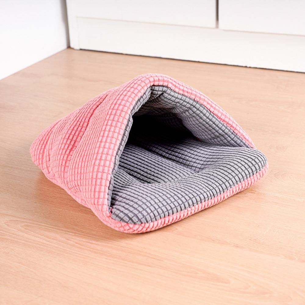 Comfortable Semi-Enclosed Cat Sleeping Bag Slipper Shape Soft Hamster Cotton Nest Warm Large Capacity Cozy Pet Bed Pet Shop