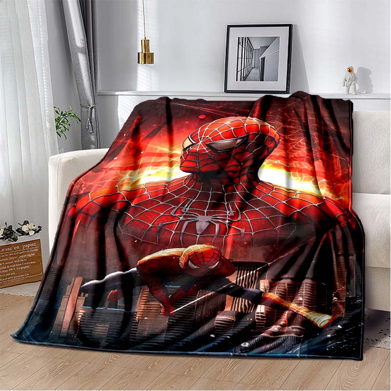 2026 New Spider-Man DIY Printed Blanket, Living Room/Bedroom Shawl, Suitable for Home, Office and Leisure Use, and Can Also Be
