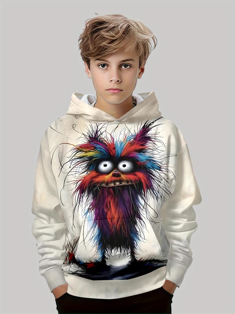 Детская одежда Толстовки с капюшоном с длинным рукавом Детская толстовка с рисунком из мультфильма Детская мода с принтом кота Летняя одежда для девочек Топ для мальчиков