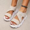 Fashion Fashion Summer Women Sandals Mesh Casual Shoes White Thick-Soled Sandalias Open Toe Beach Shoes for Women New Zapatos Mujer