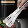 Утолщенные щипцы для мяса барбекю из нержавеющей стали, противоскользящие и защищающие от ожогов пищевые щипцы, защищающий от ожогов зажим для хлеба, щипцы для лапши