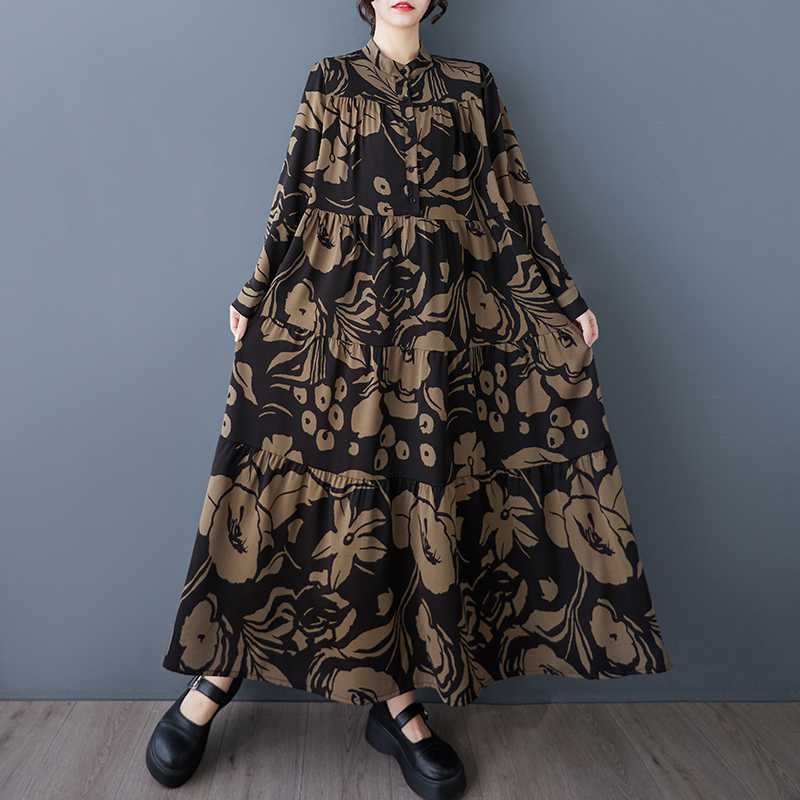 Long-sleeved Dresses for Spring and Autumn