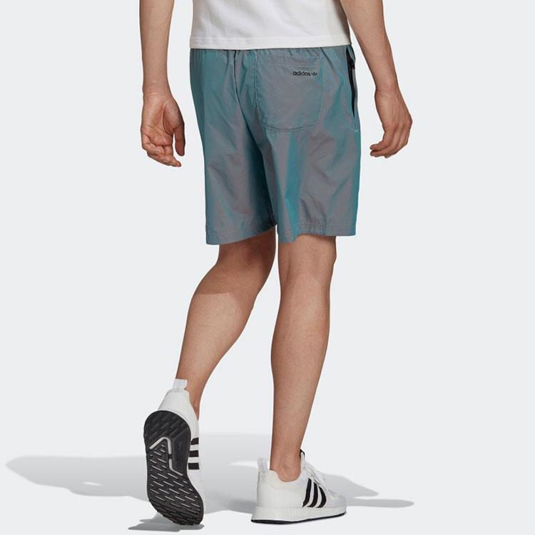 Adidas Шорты Originals Trefoil-ST с вращающимся логотипом и ослепительным шнурком. Мужские шорты серо-синего цвета H41403