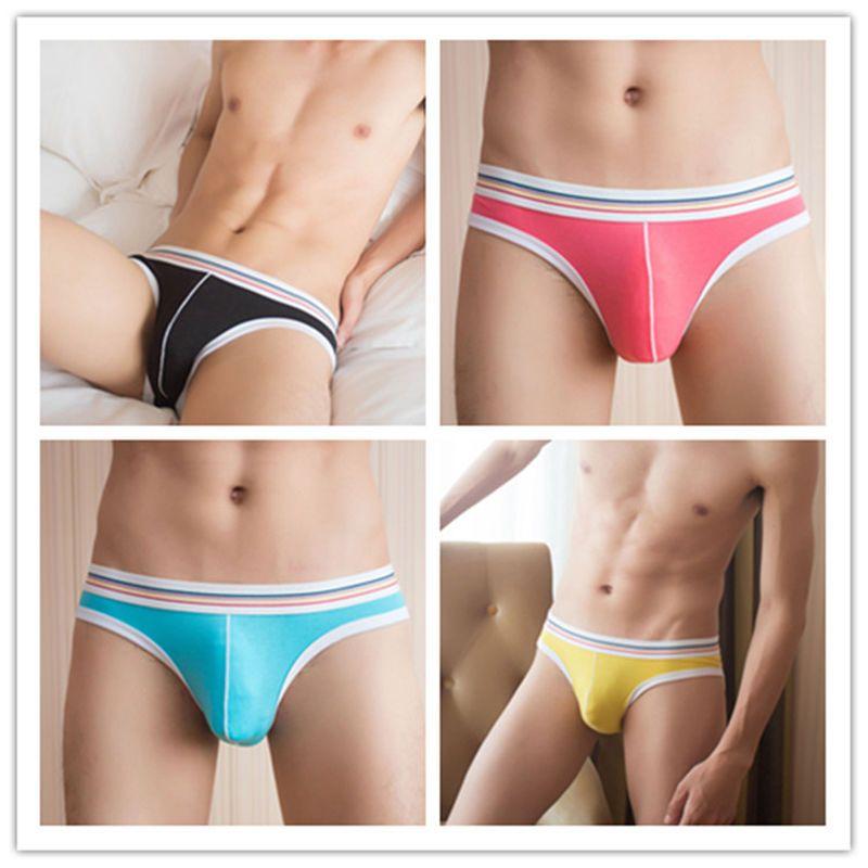 WTEMPO Мужские трусы, хлопковые мужские трусы, мужское нижнее белье, дышащие трусы для пениса, U-образное выпуклое бикини