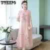 Женское улучшенное платье Cheongsam, элегантное длинное платье с вышивкой в стиле ретро, праздничное платье с цветочным принтом, китайская женская одежда высокого качества