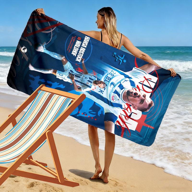 Hansa Soul Print Beach Towel, Large Soft Quick Dry Towel for Beach Camping Swimming