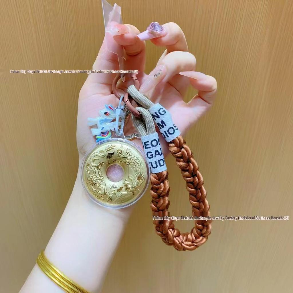 Подвеска-цепочка для телефона «Золотой Дракон и Феникс» - Идеальный подарок на Праздник середины осени для старших