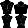 Cross Chest Breast Belly Body Chain Necklace For Women Girls Bra Wedding Sexy Ball Body Jewelry Prom Party Deco Accessories