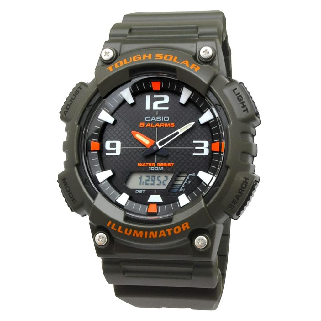 CASIO Tough Solar Quartz Watch Series Overseas Модель Green [Casio] Ana-Digi AQ-S810 Мужские (Военный AQ-S810W-3AV) [Элемент]