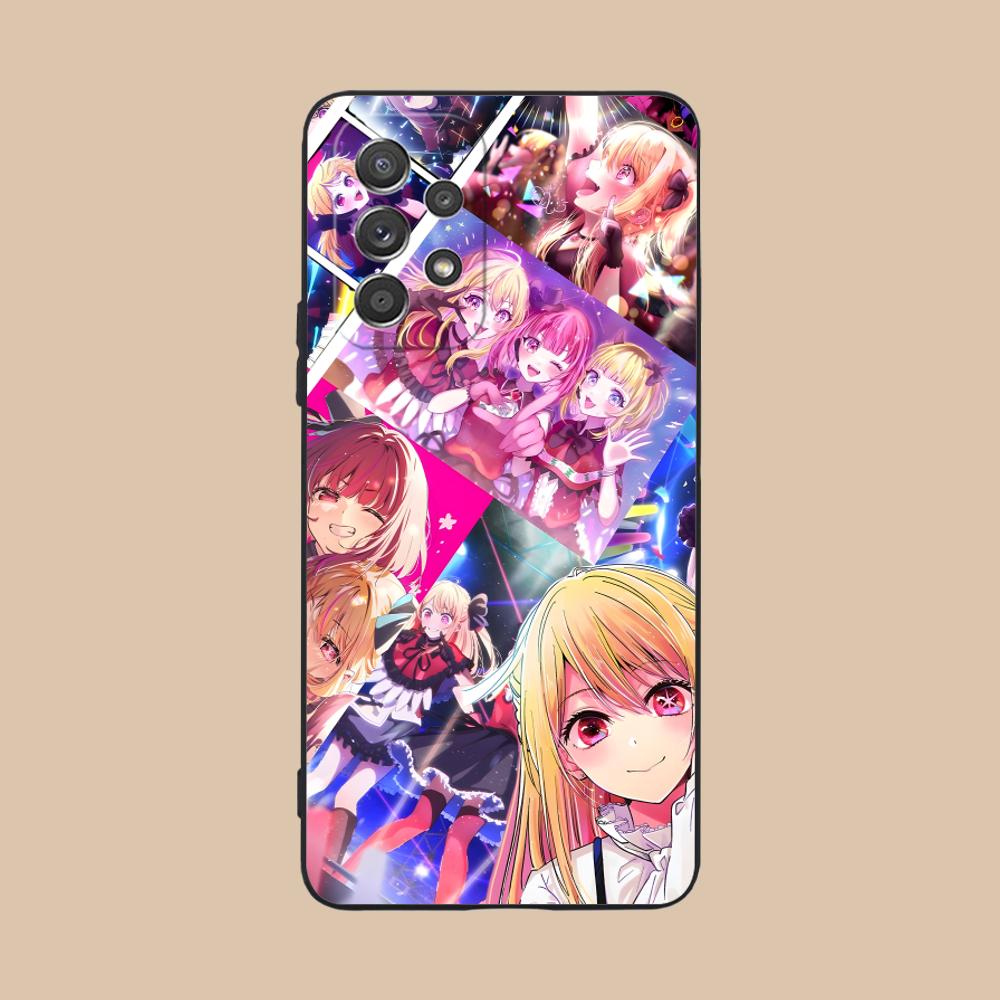 Oshi no ko B-Komachi Чехол для телефона Samsung Galaxy A73 72 71 70 56 55 54 53 52 36 35 34 23 16 15 5G Цветной Защитный Красивый