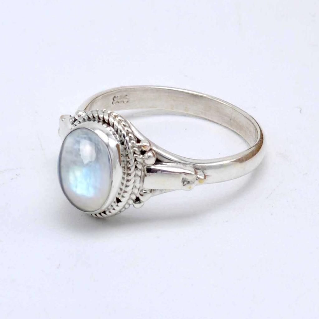 Кольцо из стерлингового серебра 925 пробы с лунным камнем, женское кольцо ручной работы с камнем июня, подарок для нее, свадебный подарок, эффектное кольцо