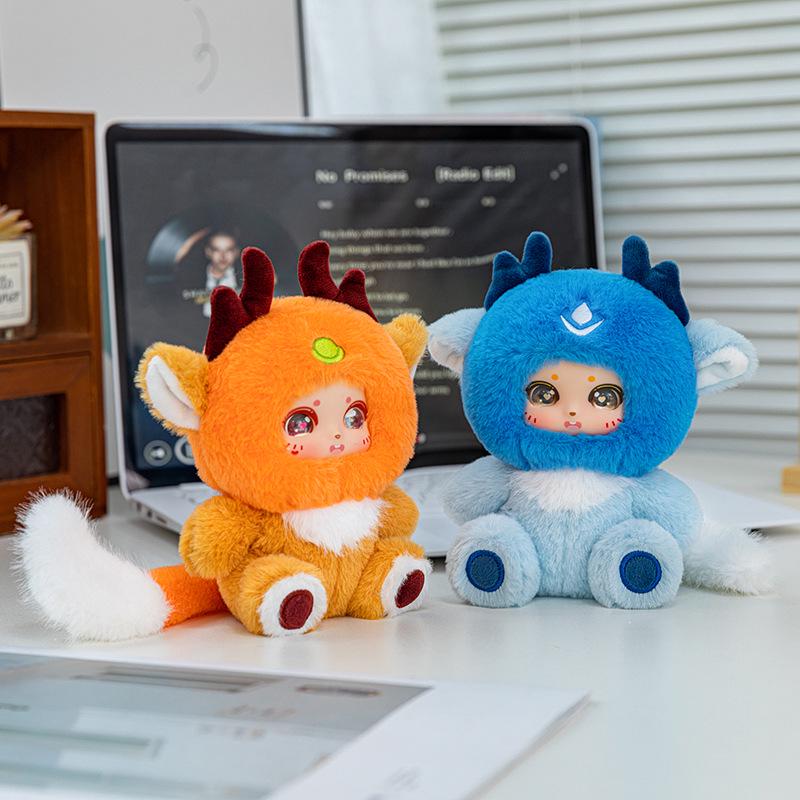 Креативная плюшевая игрушка-кукла Шань Хай Цзин - Модный компаньон для стола в слепой коробке