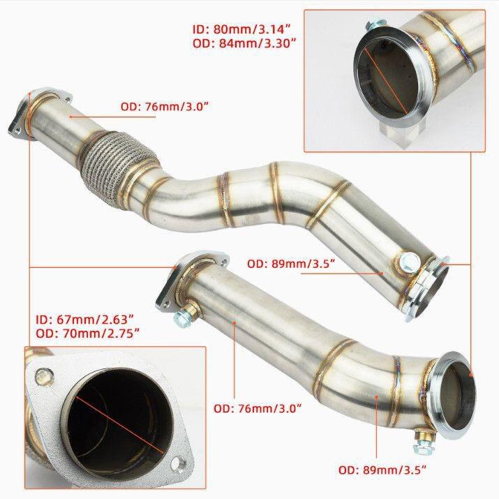 Stainless Steel Exhaust Manifold for BMW S58 Engine Upgrade