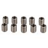 10Pcs Thread Inserts Reducing Nut Repair Tool Male Female Fastener Hardware with Bottom Hole