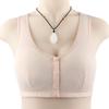 Women's Front Buckle Underwear Cotton No Steel Ring Vest Style Large Size Bra