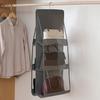 Bag Storage Bag Double-sided Transparent Visible 6/8 Pockets Great Load Bearing Handbag Purse Organizer Dust-Proof Wardrobe Closet Bag Hanging Holder