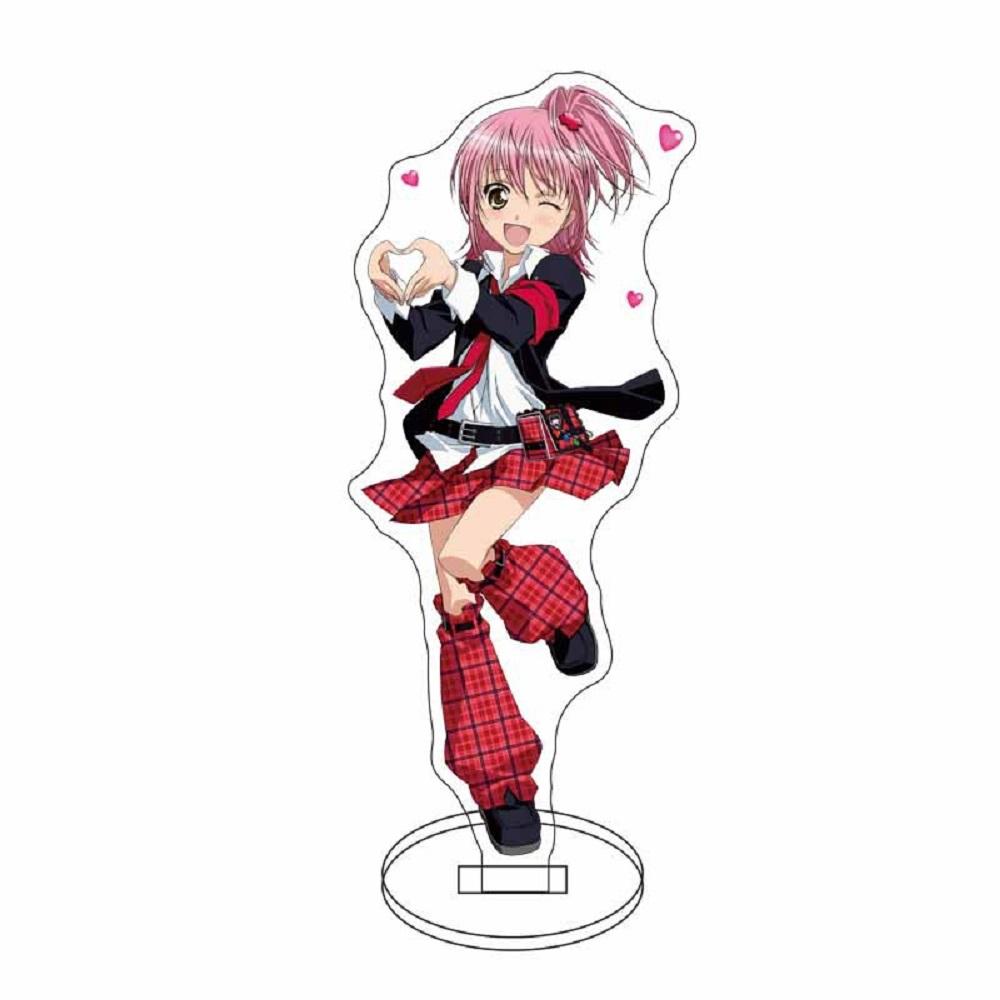 15 см Аниме Shugo Chara Товары Фигурки Косплей Ран Мики Хинамори Аму Акриловая Подставка Держатель Пластины Топпер для Торта Подарки на День Рождения