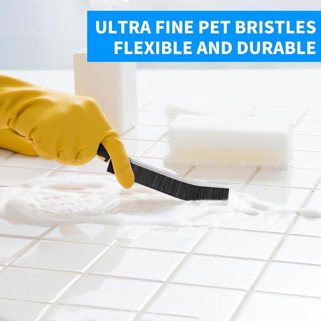 11Pcs Crevice Cleaning Brush Set, Hard Bristle Cleaning Supplies for Kitchen, Bathroom, Corner, Grout, Sink, Cup, Teapot, Bottle, Blender