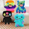 24 СМ Уродливое Существо Плюшевая Игрушка с Зубами Нечеткое Мутантное Существо Плюшевая Мягкая Кукла Украшение Домашнего Офиса Спальни Дети Взрослые Рождественский Подарок