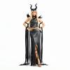 Halloween Costume Sexy Queen Dark Gothic Vampire Robe Sleeping Spell Cape Dress