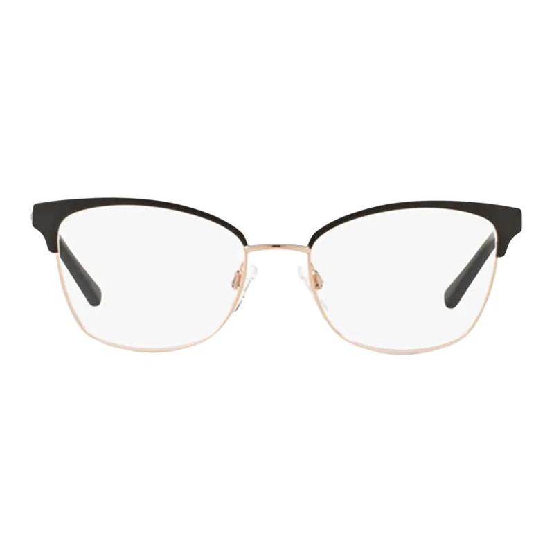 MICHAEL KORS Color block design metal cat eye optical frame women's black