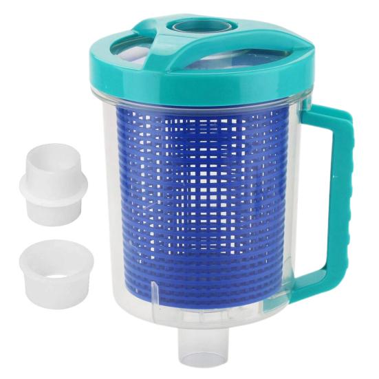 Yousheng Контейнер для листьев для бассейна для пылесоса для бассейна Прозрачный сборник листьев для бассейна Ловушка для листьев Высокоемкий уловитель листьев Улавливает ветки мусор для бассейна спа