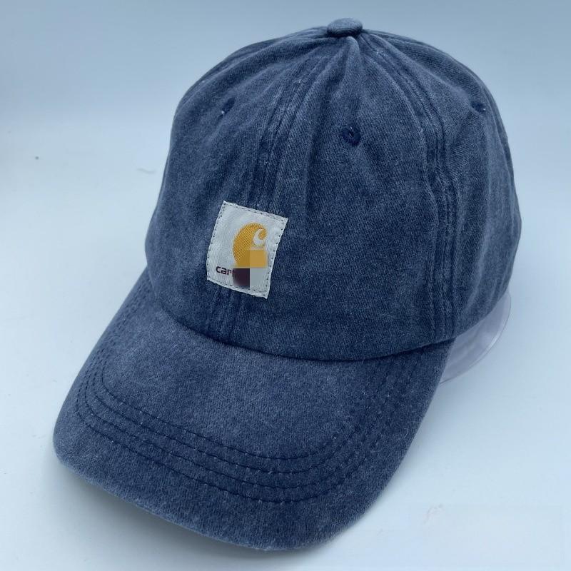 English Style Vintage Cotton Cap With Embossed Letters And Sun Shield For Men And Women