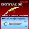 Crystal 3D Minnow Deep Diver 150mm YO-ZURI (F) F1154-GHIW (Sardine)