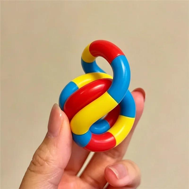 Игрушка-антистресс Tangle Fidget, гибкая, скручивающаяся, для тренировки координации рук и глаз, расслабляющая, для снятия тревожности, для СДВГ, аутизма