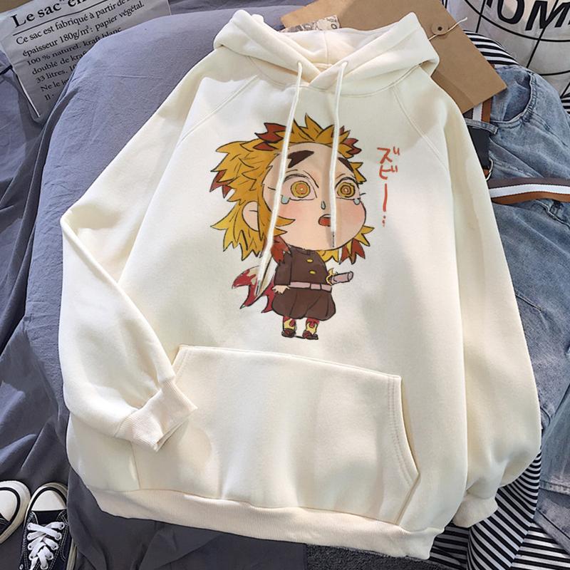 Толстовки с капюшоном в стиле аниме Kamado Tanjirou, женская толстовка с принтом Harajuku, повседневная уличная одежда, свободный спортивный пуловер, одежда унисекс