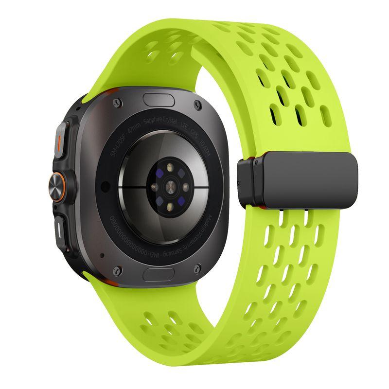 Силиконовый ремешок для часов Samsung Galaxy Watch Ultra, мягкий дышащий водонепроницаемый ремешок для часов Galaxy Watch Ultra 47 мм