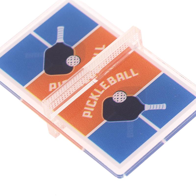 1 шт. брелок для ключей Pickleball Court, сувенирный кулон Pickleball Sports, 3D акриловый брелок для ключей, держатель для ключей от автомобиля, подарок, украшение