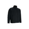 Куртка мужская из флиса с длинным рукавом и воротником-стойкой, с логотипом, черная 1383043-001