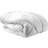 White Microfiber Duvet 220x240 Cm - Anti-dust Mite - 350 Gsm - Interior Siliconized Hollow Fibers - Diamond Quilting