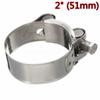 Parts Exhaust Pipe Clamp Motorcycle Rear 2In 51mm Band Stainless Steel