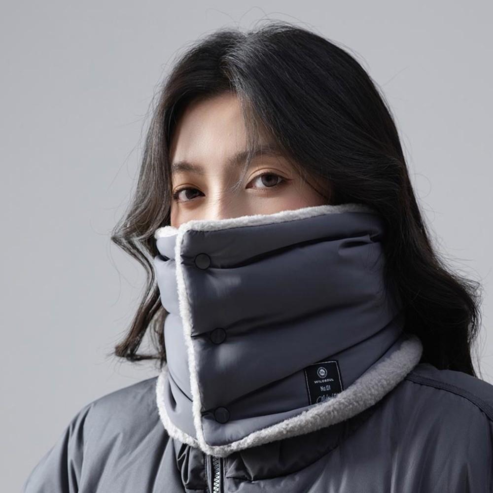 Versatile Down Cotton Neck Gaiter Thickened Thermal Winter Neck Scarf Cold-proof Collar For Men Women Outdoor