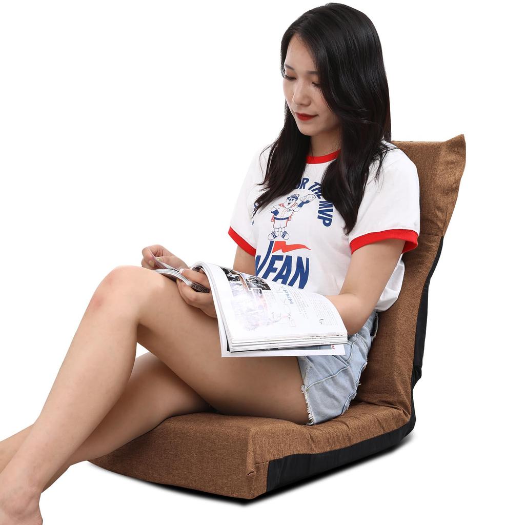 Kyoda Compact Floor 6 Adjustable Working from Work Stylish Low Width 46 X Depth 56 X Height 61 Chair, Foldable, Levels, Home, Chair, Chair, Sofa,