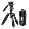 Fotopro Carbon Fiber Mini Tripod with Quick Release Plate for DSLR Lightweight and Compatible with Mini 2 Black Cameras, Compact, X-go + MH-2L,